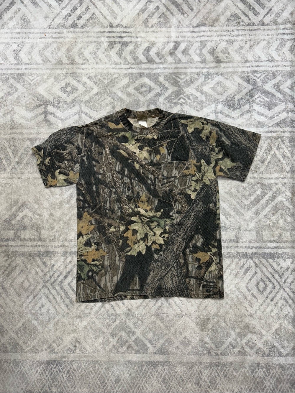 Men's Camo Short-Sleeve Pocket T-Shirt - Green/Brown